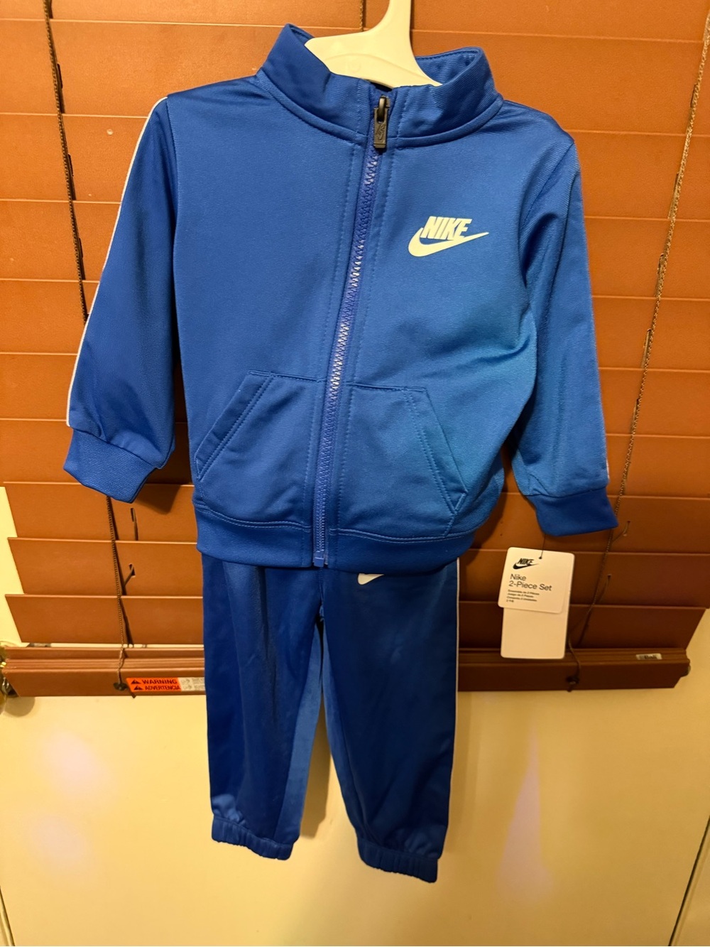 Nike Blue Kids 2-Piece Athletic Set with White Logo